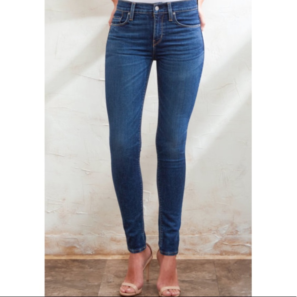Hudson Nico Midrise Super Skinny Jeans Size 26